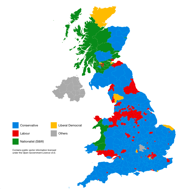 UK 2017 Winner Map